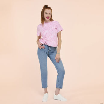 Hannah Montana Drawstring Hem All-Over Print Unisex Tee, Image 2